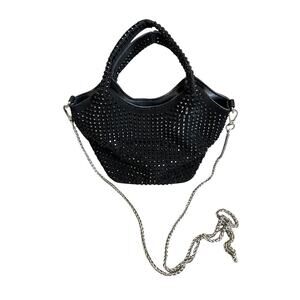 Kayla + Ava Rhinestone Top Handle Clutch Evening Bag Date Night NYE